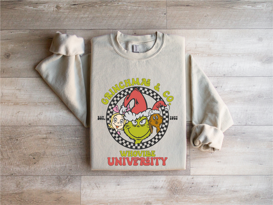 Grinchmas x Whoville University Sweater