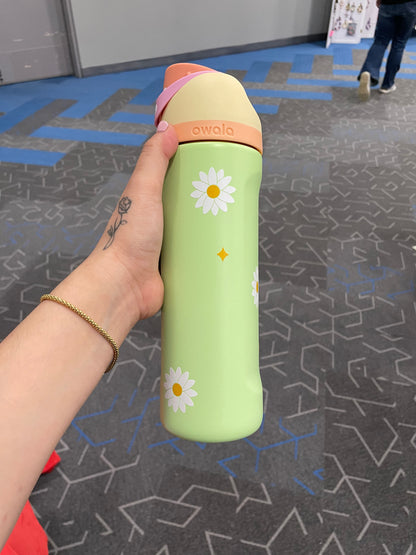 Daisy Vinyl Owala Water Bottle