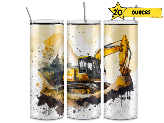 Construction Worker Tumbler